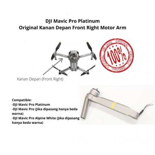 Dji Mavic Platinum Motor Depan Kanan - Dji Mavic Pro Platinum Kaki Depan Kanan